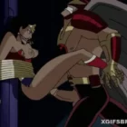 Gavião Negro fazendo sexo Mulher Maravilha